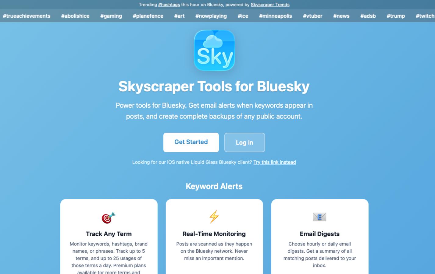 Bluesky Alerts & Account Backup by Skyscraper featured image